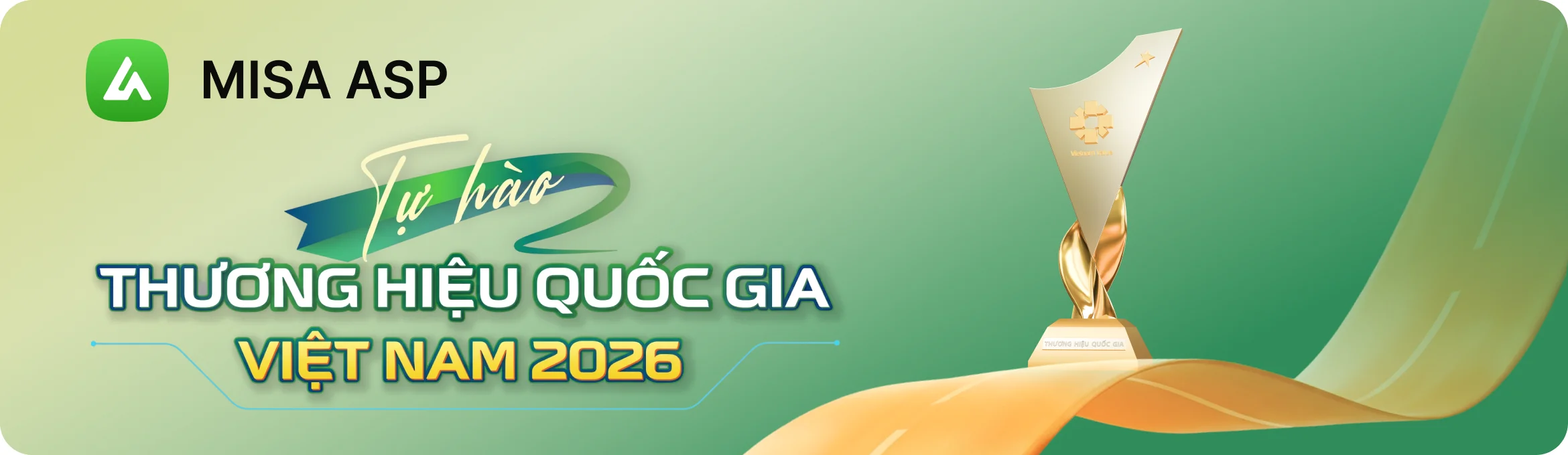MISA ASP vinh danh Thương hiệu Quốc gia Việt Nam 2026