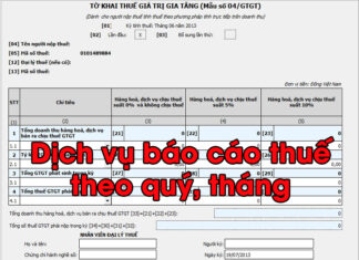 Báo cáo thuế