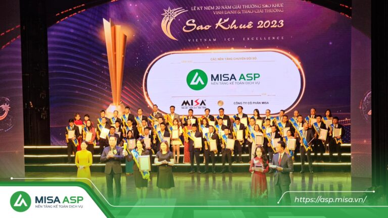 MISA ASP được vinh danh tại lễ trao giải Sao Khuê 2023