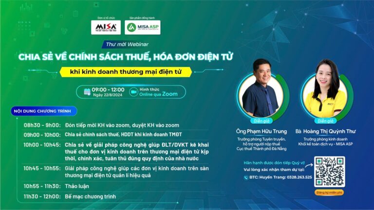 [Recap Webinar] Chia sẻ về chính sách thuế, hóa đơn điện tử khi kinh doanh thương mại điện tử