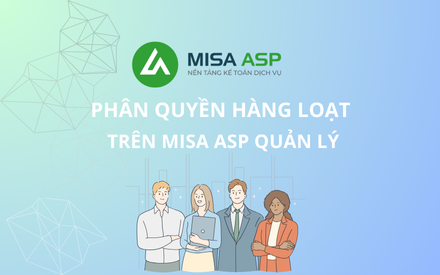 Phân quyền hàng loạt trên MISA ASP Quản lý