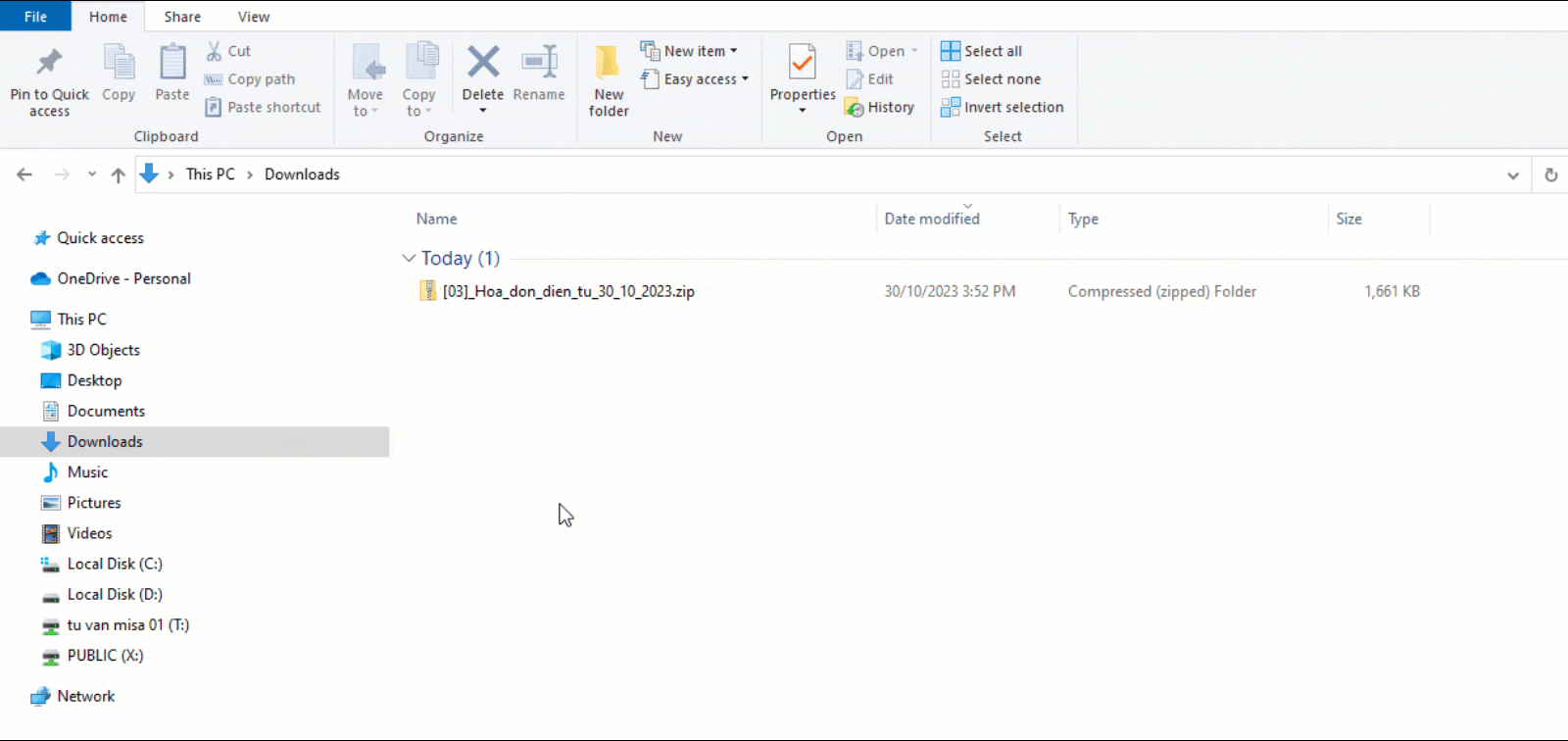 ảnh minh họa tính năng lấy cả file PDF và XML