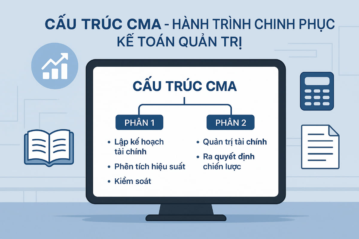cấu trúc khóa học quản trị kế toán CMA