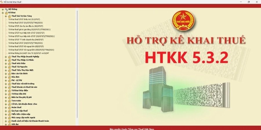 phần mềm hỗ trợ kê khai thuế HTKK với tính năng tải tờ khai