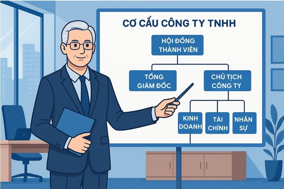 ảnh minh họa cơ cấu tổ chức công ty TNHH