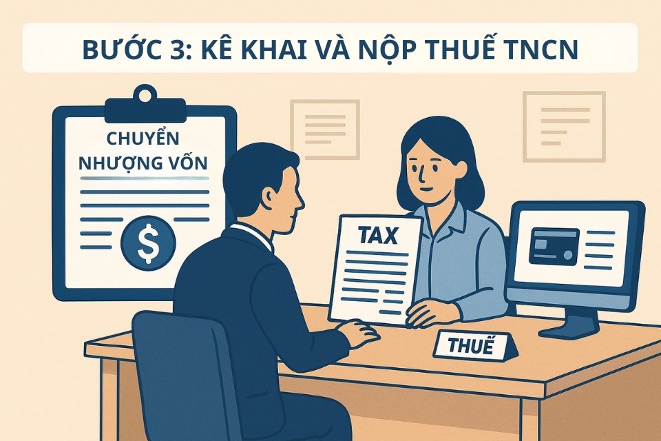 bước 3 kê khai và nộp thuế thu nhập cá nhân