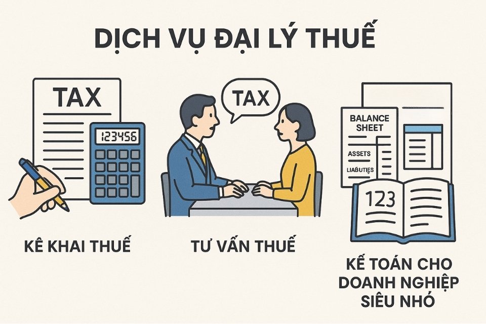 các dịch vụ đại lý thuế có thể cung cáp