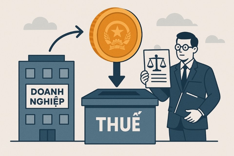 minh họa nghĩa vụ nộp thuế của doanh nghiệp