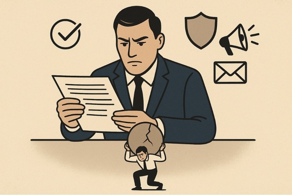 minh họa trách nhiệm của người đại diện pháp luật