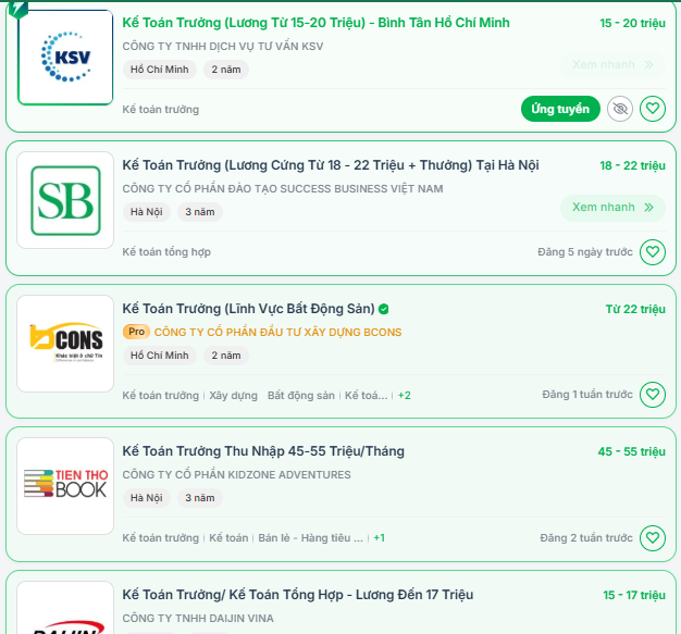 ảnh minh họa mức lương kế toán trưởng