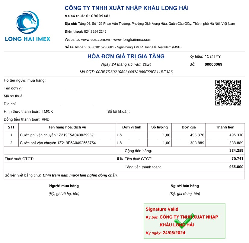 mẫu hóa đơn điện tử từ máy tính tiền