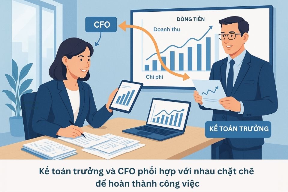 mối quan hệ giữa kế toán trưởng và giám đốc tài chính