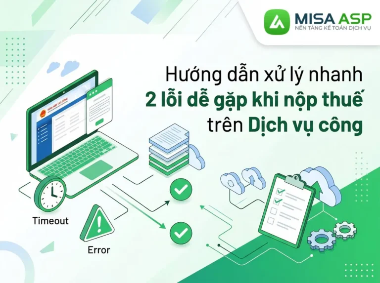 Hướng dẫn xử lý nhanh 2 lỗi dễ gặp khi nộp thuế trên Dịch vụ công