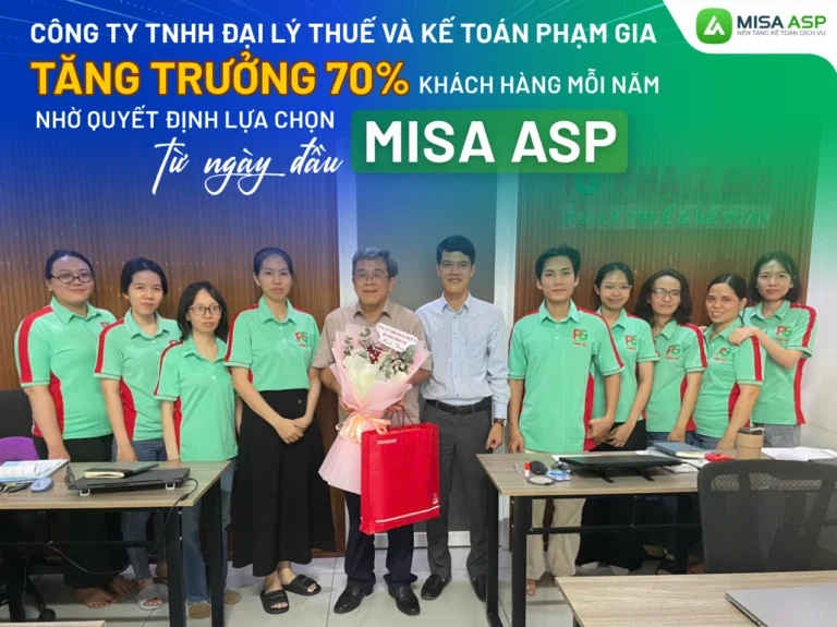 Công ty TNHH Đại lý Thuế và Kế toán Phạm Gia tăng trưởng 70% khách hàng mỗi năm nhờ quyết định lựa chọn MISA ASP từ ngày đầu