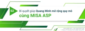 Bí quyết giúp Quang MInh mở rộng quy mô cùng MISA ASP
