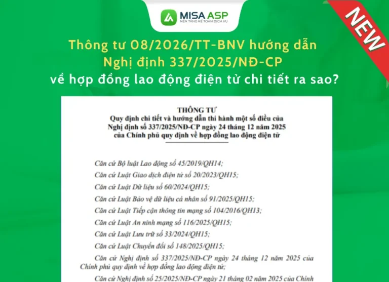 Thông tư 08/2026/TT-BNV hướng dẫn Nghị định 337/2025/NĐ-CP về hợp đồng lao động điện tử chi tiết ra sao?