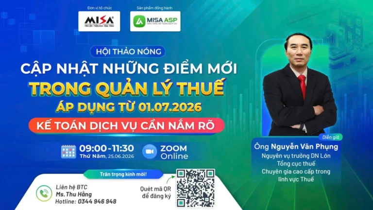 [Recap] Hơn 1500 Kế toán dịch vụ tham dự Hội thảo Thuế 25/06: Điểm Mới Trong Quản Lý Thuế Áp Dụng Từ 01/07/2026