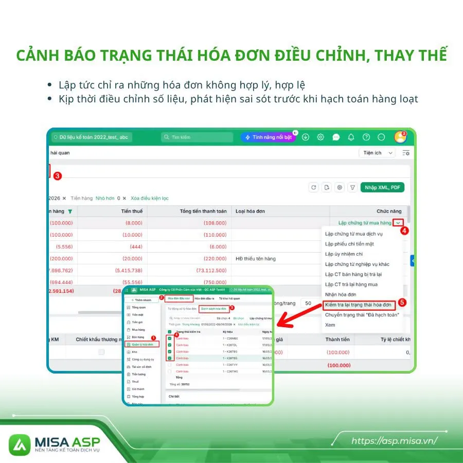 xử lý hóa đơn sai sót