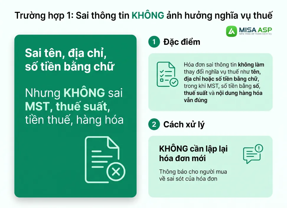xử lý hóa đơn sai sót