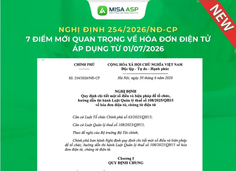 Nghị định 254/2026/NĐ-CP được Chính phủ ban hành ngày 30/06/2026 quy định chi tiết một số điều và biện pháp để tổ chức, hướng dẫn thi hành Luật Quản lý thuế số 108/2025/QH15 về hóa đơn điện tử, chứng từ điện tử