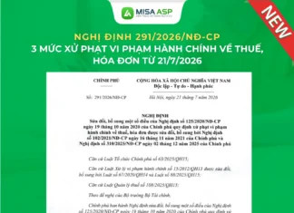 Nghị định 291/2026/NĐ-CP được Chính phủ ban hành ngày 21/07/2026, có hiệu lực ngay từ ngày ký, mang đến những bổ sung đặc biệt quan trọng về chế tài xử phạt đối với người nộp thuế và các tổ chức, cá nhân có liên quan.