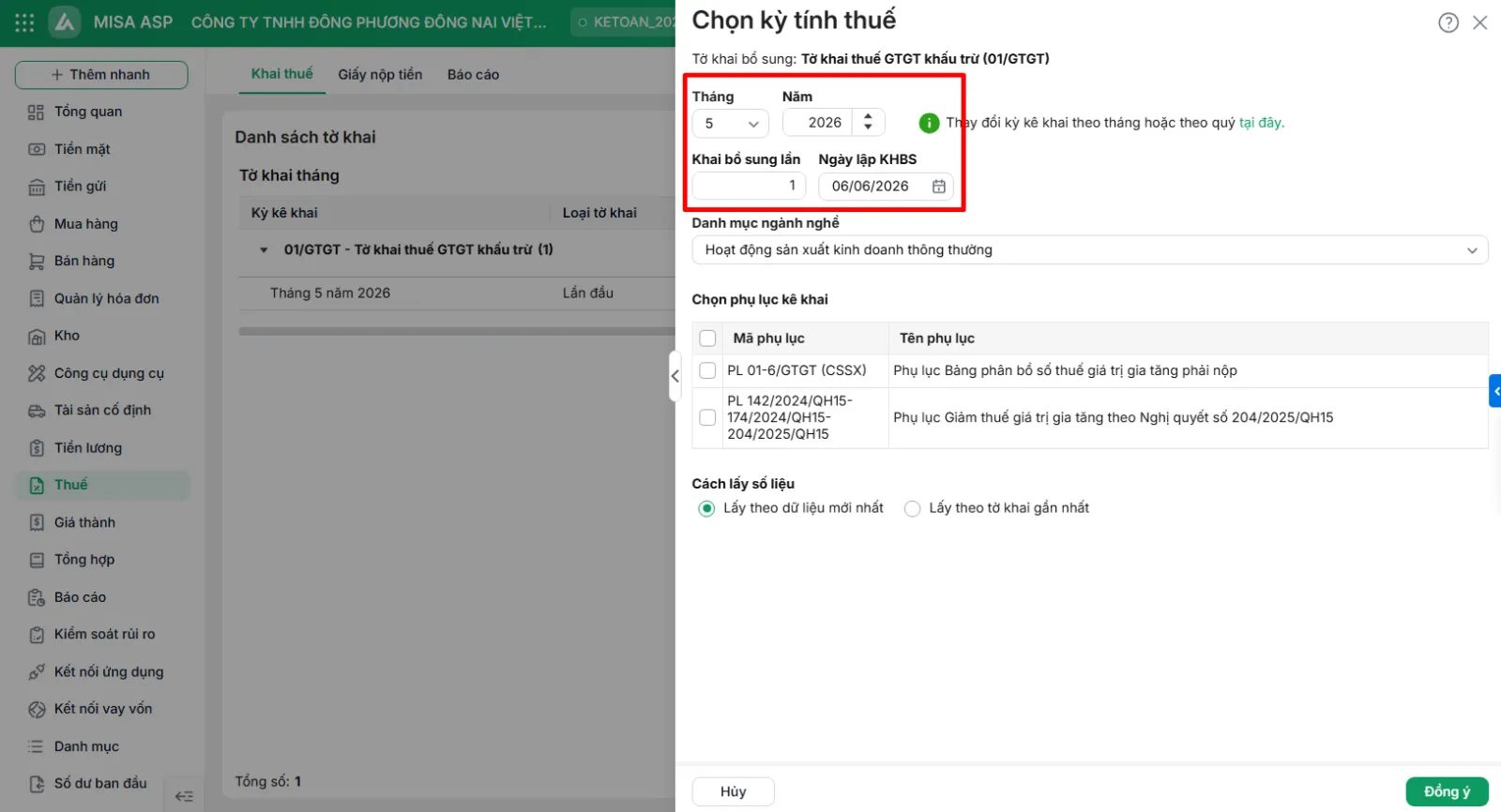 MISA ASP Tự động liên thông, tổng hợp số liệu, hoàn thành hàng loạt tờ khai chỉ trong “phút mốt”