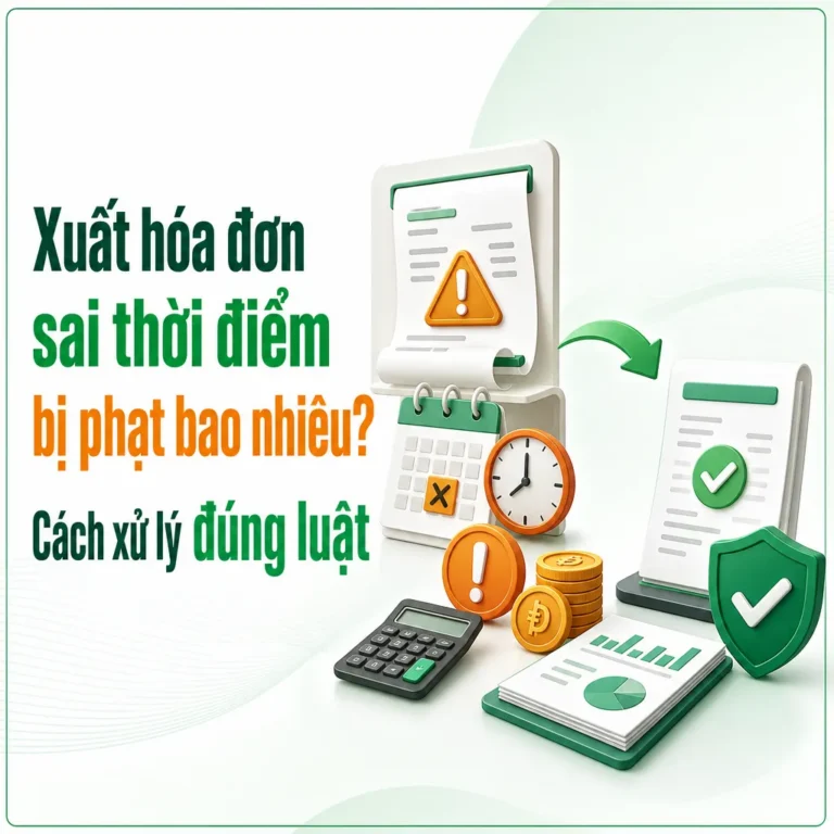 Xuất hóa đơn sai thời điểm bị phạt bao nhiêu? Cách xử lý đúng luật