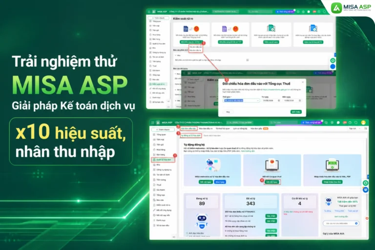 Trải nghiệm thử MISA ASP miễn phí - Phần mềm dành cho kế toán dịch vụ chỉ với 2 cách đơn giản, thực hiện được ngay!