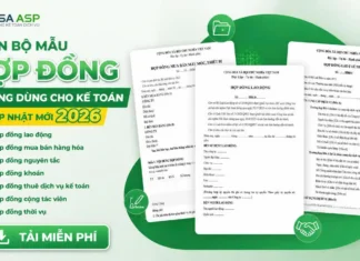 HỢP ĐỒNG THƯỜNG DÙNG CHO KẾ TOÁN DỊCH VỤ