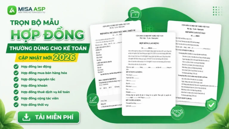 HỢP ĐỒNG THƯỜNG DÙNG CHO KẾ TOÁN DỊCH VỤ
