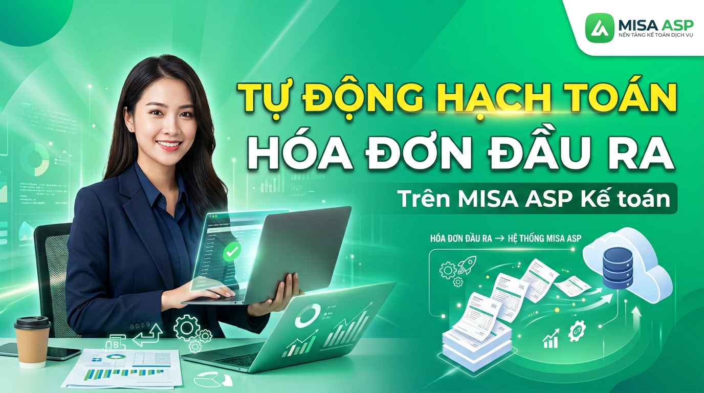[MISA ASP] Tự động hạch toán hóa đơn đầu ra với AVA Kế toán dịch vụ
