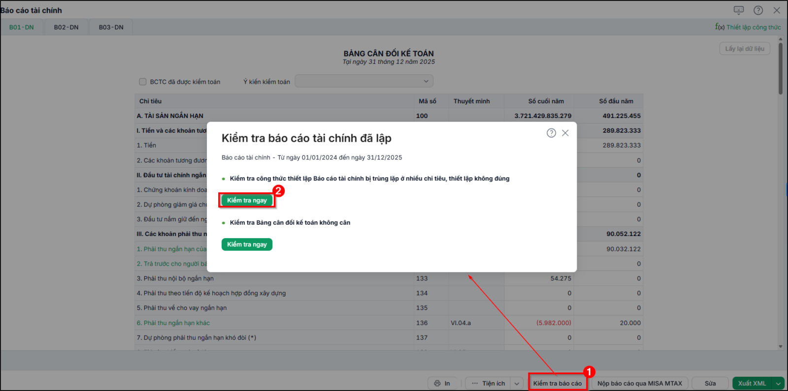 Việc kiểm tra đồng thời hóa đơn, chứng từ, sổ sách, tờ khai và báo cáo tài chính giúp kế toán phát hiện sớm những trường hợp dữ liệu ở từng khâu đều có nhưng chưa khớp với nhau khi tổng hợp.