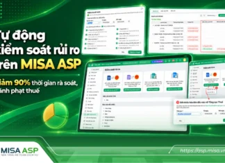 Tự động kiểm soát rủi ro trên MISA ASP – Giảm 90% thời gian rà soát, giảm nguy cơ phạt thuế Tính năng tự động kiểm soát rủi ro trên MISA ASP phát hiện sớm hóa đơn lệch tiền, chưa hạch toán, chưa kê khai hoặc không còn hiệu lực giúp kế toán chủ động điều chỉnh trước khi sai sót trở thành vấn đề lớn.