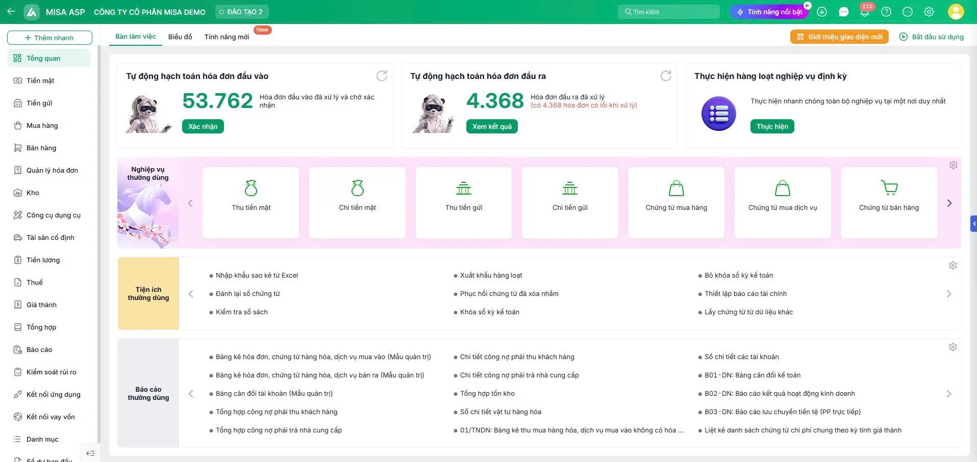 Nút Xem dữ liệu tại phân hệ Khách hàng trên MISA ASP Quản lý