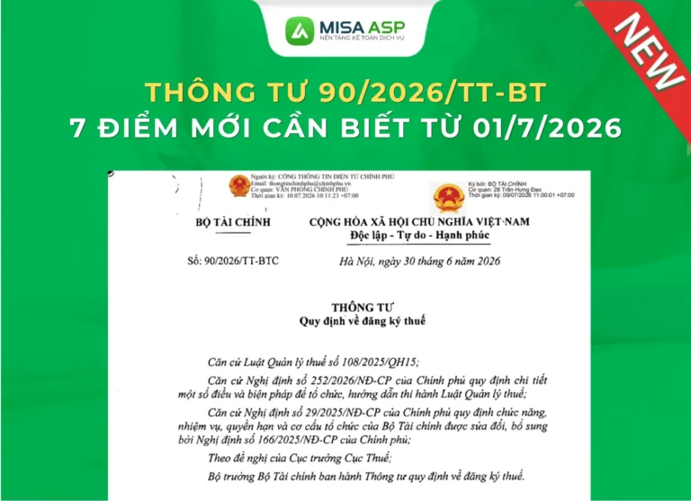 Thông tư 90/2026/TT-BTC về đăng ký thuế
