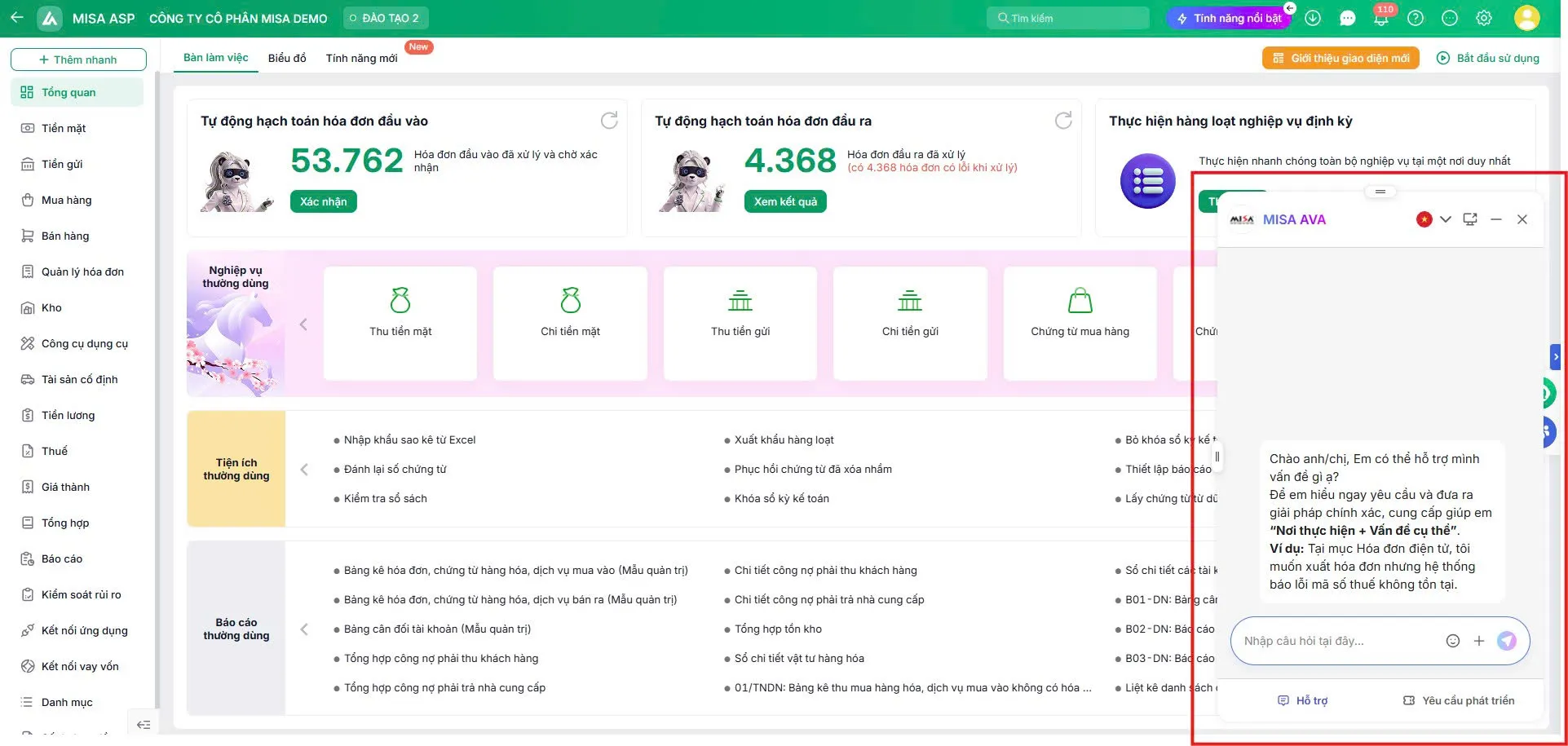 Tổng đài MISA ASP là hotline 0904 885 833, dùng để nhận tư vấn, hỗ trợ giải quyết thắc mắc của khách hàng về phần mềm kế toán dịch vụ MISA ASP.