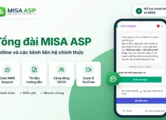 MISA ASP là phần mềm kế toán MISA dành riêng cho kế toán dịch vụ, đại lý thuế.